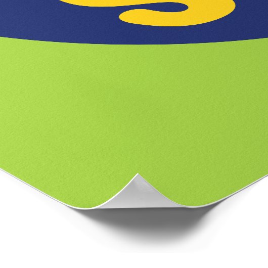 Funny Cook Causing a Stir Retro Kochen Art Deco Poster (Ecke)