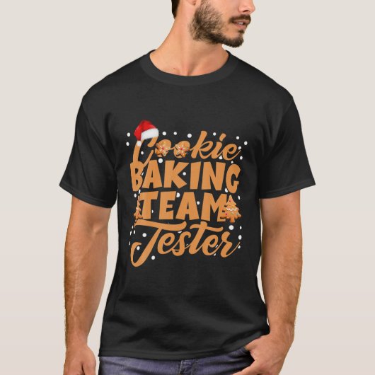 Funny Cookie Baking Team Tester Gingerbread Christ T-Shirt (Vorderseite)