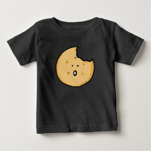 Funny Cookie Cartoon mit Bite Baby T-shirt