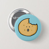 Funny Cookie Cartoon mit Bite Button (Vorne & Hinten)