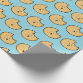 Funny Cookie Cartoon mit Bite Geschenkpapier (Ecke)