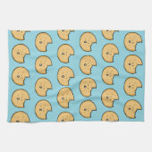 Funny Cookie Cartoon mit Bite Geschirrtuch (Horizontal)