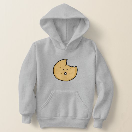 Funny Cookie Cartoon mit Bite Hoodie (Ablage )