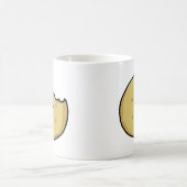 Funny Cookie Cartoon mit Bite Kaffeetasse (Mittel)