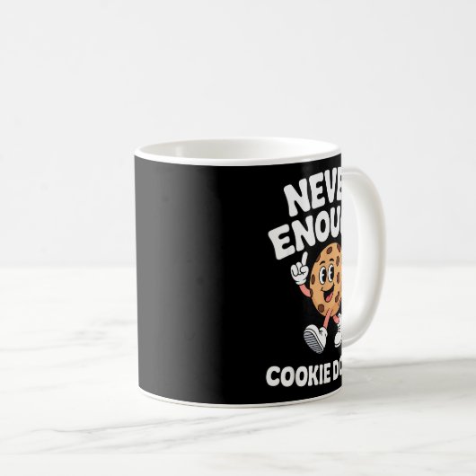 Funny Cookie Dough Retro Kaffeetasse (VorderseiteRechts)