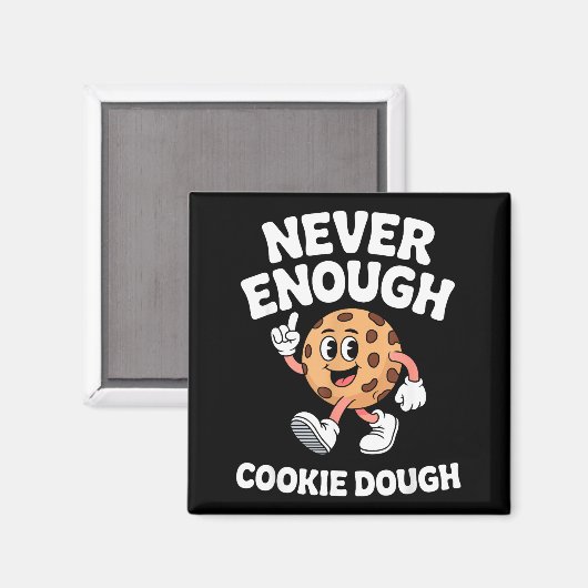 Funny Cookie Dough Retro  Magnet (Vorderseite/Rückseite)