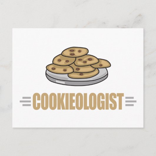 Funny Cookie Lover Postkarte (Vorderseite)
