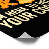 Funny Cookies Christmas Gingerbread Tech Suprt Men Poster (Ecke)