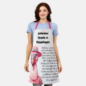 Funny Cooking Advisor from a Flamingo Schürze (Getragen)