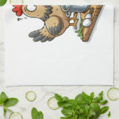 Funny Cooking Chicken Schürze - Hen Making Soul Geschirrtuch (Gefaltet)