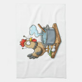 Funny Cooking Chicken Schürze - Hen Making Soul Geschirrtuch (Vertikal)