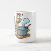 Funny Cooking Chicken Schürze - Hen Making Soul Kaffeetasse (Mittel)