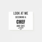 Funny Cooking Geschenk für Koch Funny Koch Shirt Post-it Klebezettel (Vorderseite)