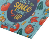 Funny Cooking Gewürz Dings Up Gemüsemuster Schneidebrett (Ecke)