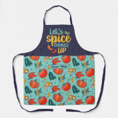 Funny Cooking Gewürz Dings Up Gemüsemuster Schürze (Vorderseite)