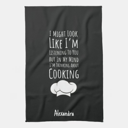 Funny Cooking Gifts Chefs Cooks Men Women Custom Geschirrtuch (Vertikal)