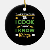 Funny Cooking Keramik Ornament (Vorne)