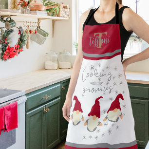 Funny Cooking mit meinem Gnomies Holidays Design A Schürze