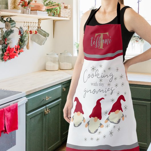 Funny Cooking mit meinem Gnomies Holidays Design A Schürze