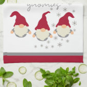 Funny Cooking mit meinem Gnomies Holidays Design Geschirrtuch (Gefaltet)