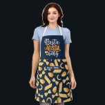 Funny Cooking Pasta La Vista Italienisches Muster Schürze<br><div class="desc">Lustvolle und coole Schürze,  um das Kochen noch angenehmer zu machen. Personalisiertes Geschenk für Familie und Freunde,  die Liebe Kochen,  Backen und probieren neue Rezepte in der Küche. Passen Sie die Formulierung an Ihren Anlass an. Mit dem Design-Tool können Sie den Schriftart-,  Schriftart- und Schriftart-Typ weiter ändern.</div>