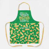 Funny Cooking Pub Italienischer Koch Pasta Muster Schürze (Vorderseite)
