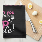 Funny Cooking Pun Fangen Sie auf der Gedreht Seite Geschirrtuch (Viertel Falte)