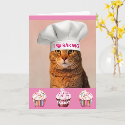 Funny Cooking School Abschluss Karte (Gelbe Blume)