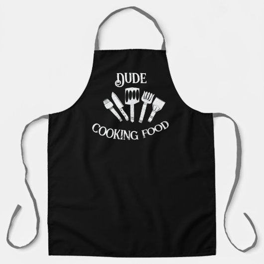 Funny Cooking Schürze for Men - "Typ Cooking Food" (Vorderseite)