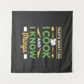 Funny Cooking Wandteppich (Vorderseite (Horizontal))