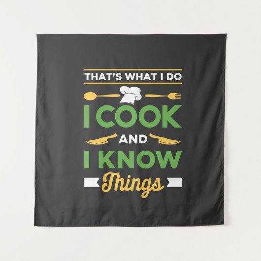 Funny Cooking Wandteppich (Vorderseite)