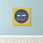 Funny Cooking, was die Gabel Retro Küche Kunst Leinwanddruck (Insitu (Holzboden))