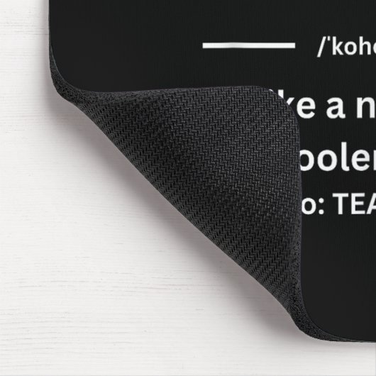 Funny Cool Badminton Coach Quote Mousepad (Ecke)