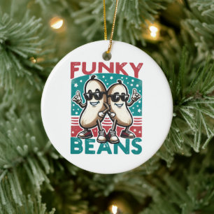 Funny Cool Beans Keramik Ornament