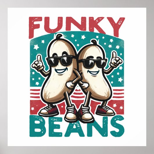 Funny Cool Beans Poster (Vorne)
