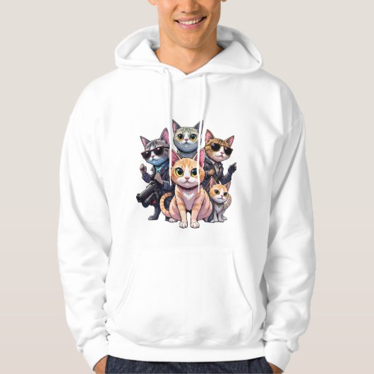 Funny Cool Cat Pullover für Cat Lovers & Gamer (Vorderseite)