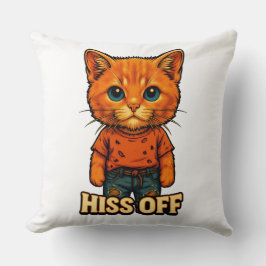 Funny Cool Cat Quote Tee Kissen