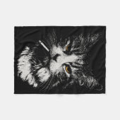 Funny Cool Cat Smoking Funny Meme Cigarette Cat Ga Fleecedecke (Vorderseite (Horizontal))