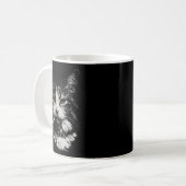 Funny Cool Cat Smoking Funny Meme Cigarette Cat Ga Kaffeetasse (Vorderseite Links)