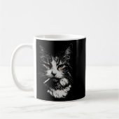 Funny Cool Cat Smoking Funny Meme Cigarette Cat Ga Kaffeetasse (Links)