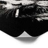 Funny Cool Cat Smoking Funny Meme Cigarette Cat Ga Poster (Ecke)