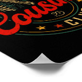 Funny Cool Cousins Club Shirt Cousin Crew Skeleton Poster (Ecke)