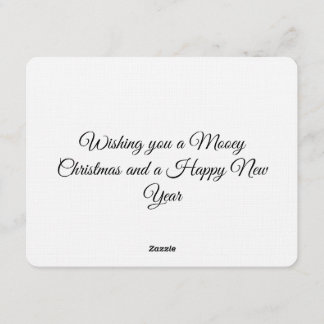 Funny Cool Cow Mooey Christmas Farm Holiday Humor Einladung