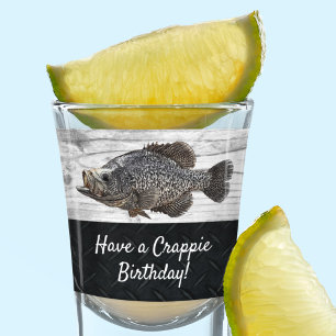 Funny Cool Crappie Angeln Geburtstagspause Schnapsglas