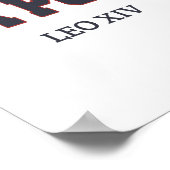 Funny Cool Da Pope Shirt Gott segne Papst Leo Xiv  Poster (Ecke)