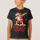 Funny Cool Dabbing Santa Hawaii 67 Meme Christmas  T-Shirt (Vorderseite)