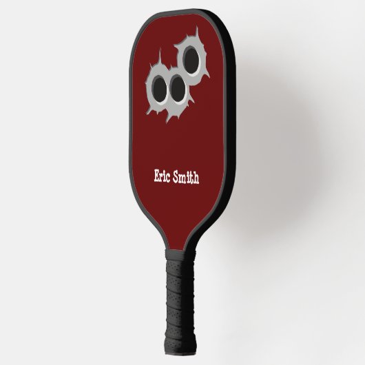 Funny Cool Design 3 (Drei) hält Personalisiert Pickleball Schläger (Links)