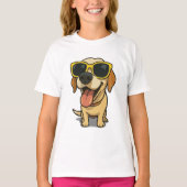 Funny Cool Dog Kids T-Shirt (Vorderseite)