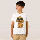 Funny Cool Dog Kids T-Shirt (Vorne ganz)
