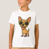 Funny Cool Dog Kids T-Shirt (Vorderseite)